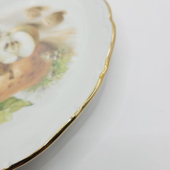 Schumann Arzberg Dessert Plate With Quince Design 7.25" Diameter Fruit Vintage - Picture 3 of 6